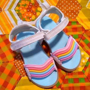 Carter's brand rainbow light up toddler sandals size 7 US